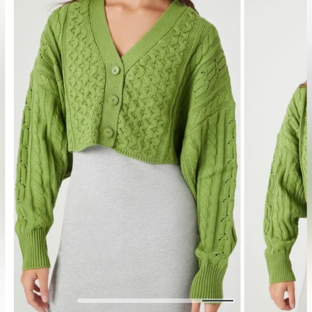 Oversized Cropped Sweater Forever 21 gray - Picture 4 of 9